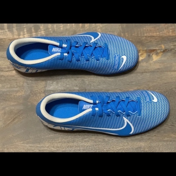 Nike Mercurial 13 Vapor Blue and White Soccer  Cleats - Picture 3 of 9